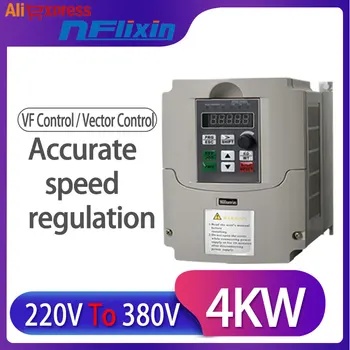 

4KW VFD Input 220V 1ph to Output 380V 3ph Variable Frequency Inverter for Motor Speed Control