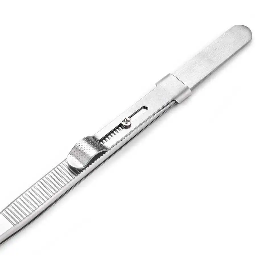 1Pc Stainless Steel Jewelry Tweezer with Slide Lock for DIY Jewelry Diamond Gem Holder Tweezer Jewelry Making Tool for Jeweler - Image 6