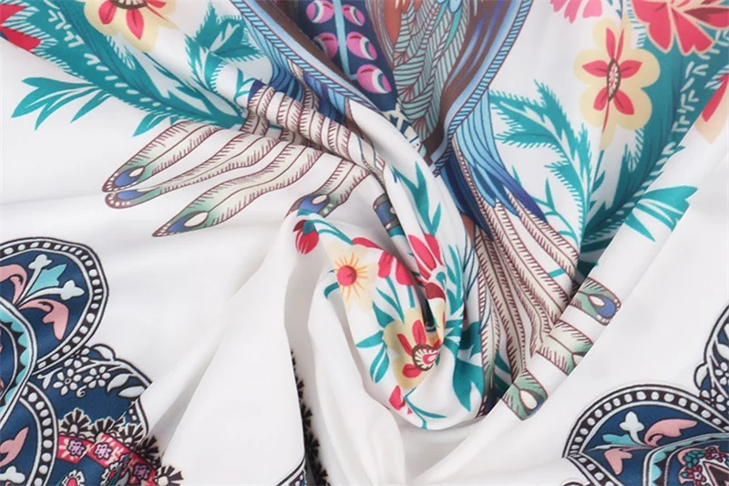 Блузки женские Boho блузка с цветочным принтом фонарь рукав рубашка сексуальные кружева кисточкой o-образным вырезом Женские топы весна лето блузки