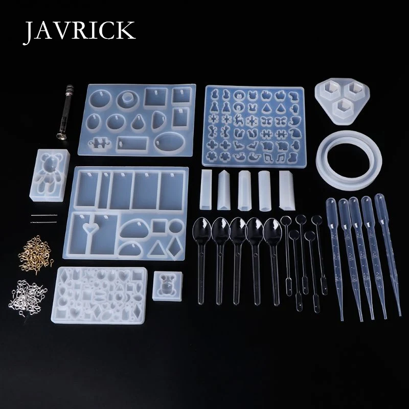 

1Set Silicone Mold Spoon Stick Dropper Combination Tools DIY Epoxy Resin Crafts Jewelry Making Cake Decoration Molds Accessories