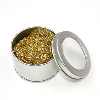 

1pc Cleaning Ball Desoldering Soldering Iron Mesh Filter Cleaning Nozzle Tip Copper Wire Cleaner Ball Metal Dross Box Clean Ball