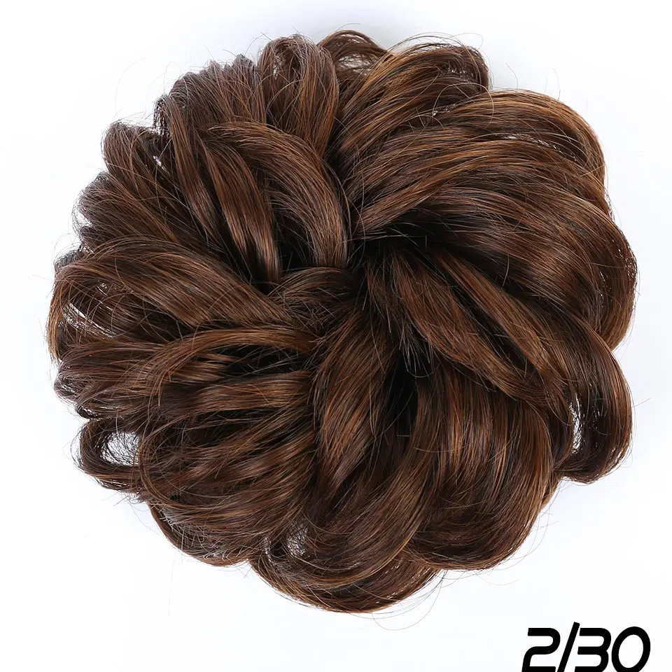 Lupu синтетические аксессуары для волос для женщин, повязки для волос, натуральные кудрявые короткие волосы, прическа гулька волосы для наращивания - Цвет: 2I30