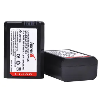 

AsperX 2Pcs NP-FW50 1500mAh NPFW50 NP FW50 Battery AKKU for Sony NEX-7 NEX-5N NEX-5R NEX-F3 NEX-3D Alpha a5000 a6000 Alpha a7II