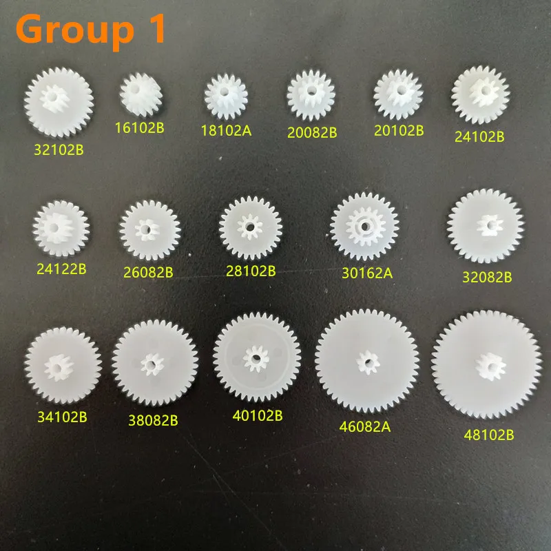All kinds M0.5 Plastic Teeth Double Layer Gears Reduction Gear Group 2 Deck DIY Toy Robot Car Helicopter Parts