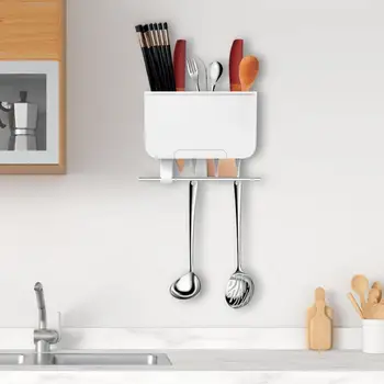 

Kitchen Shelf Tableware Chopsticks Spoon Drying Rack Storage Basket Wall Mounted Storage Holder Organizer for Kitchen Supplies