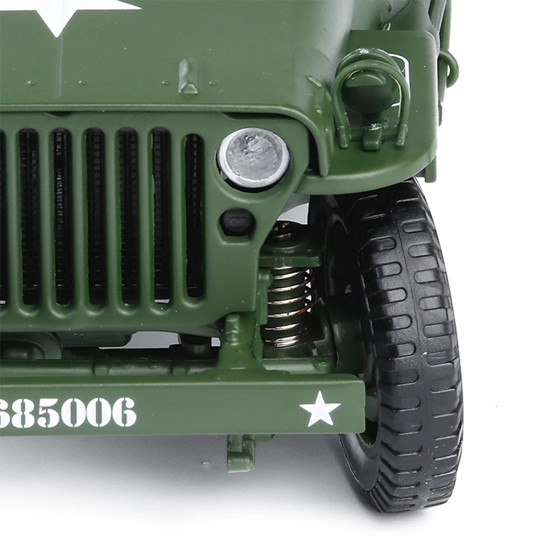 Литая модель автомобиля масштаба 1/18 игрушка для джипа Военная Тактическая