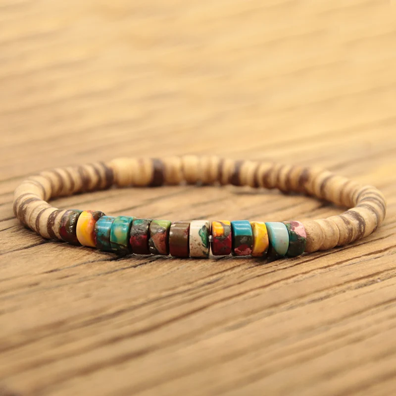 Hematite Beaded Stone Bracelet for Men and Women