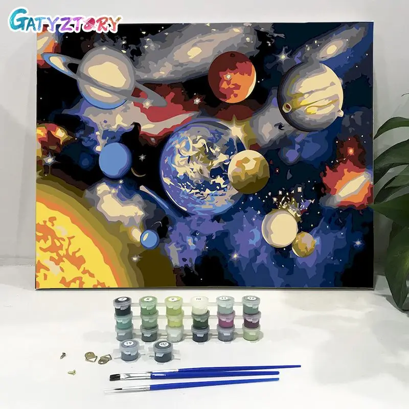 Painting Numbers Space Space Oil Painting Numbers Space Oil
