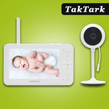 TakTark 5.0 Inch 1080P Wireless Video Baby Monitor Baby Nanny Babysitter Security Camera IR LED Night Vision Intercom
