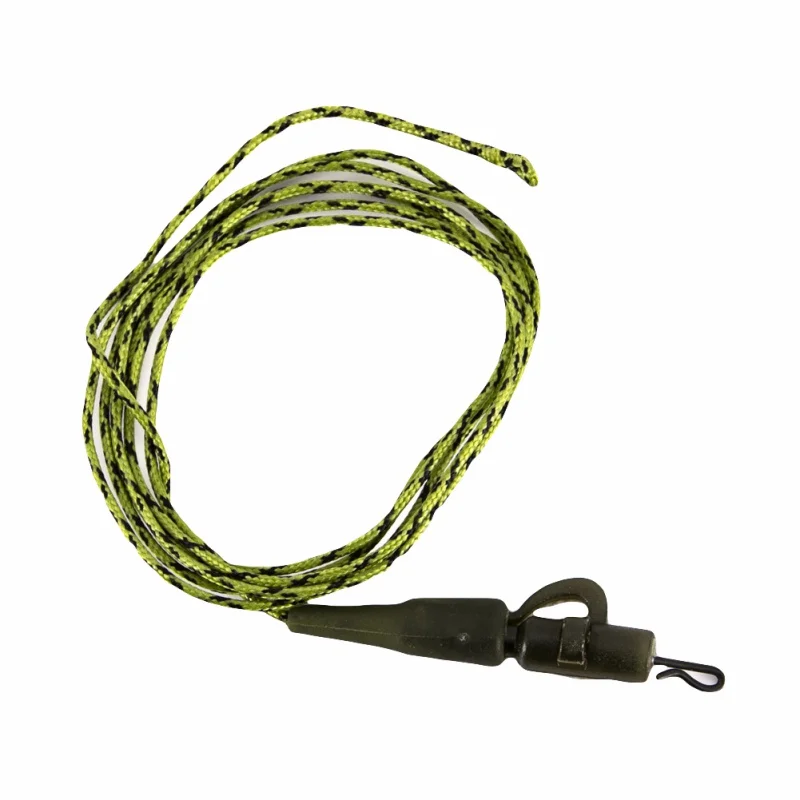 

1PCS Carp Fishing Line Ready Tied Lead Core Leaders 45IB Leadcore With Quick Change Swivel PE Braided Line with lead Camo Green