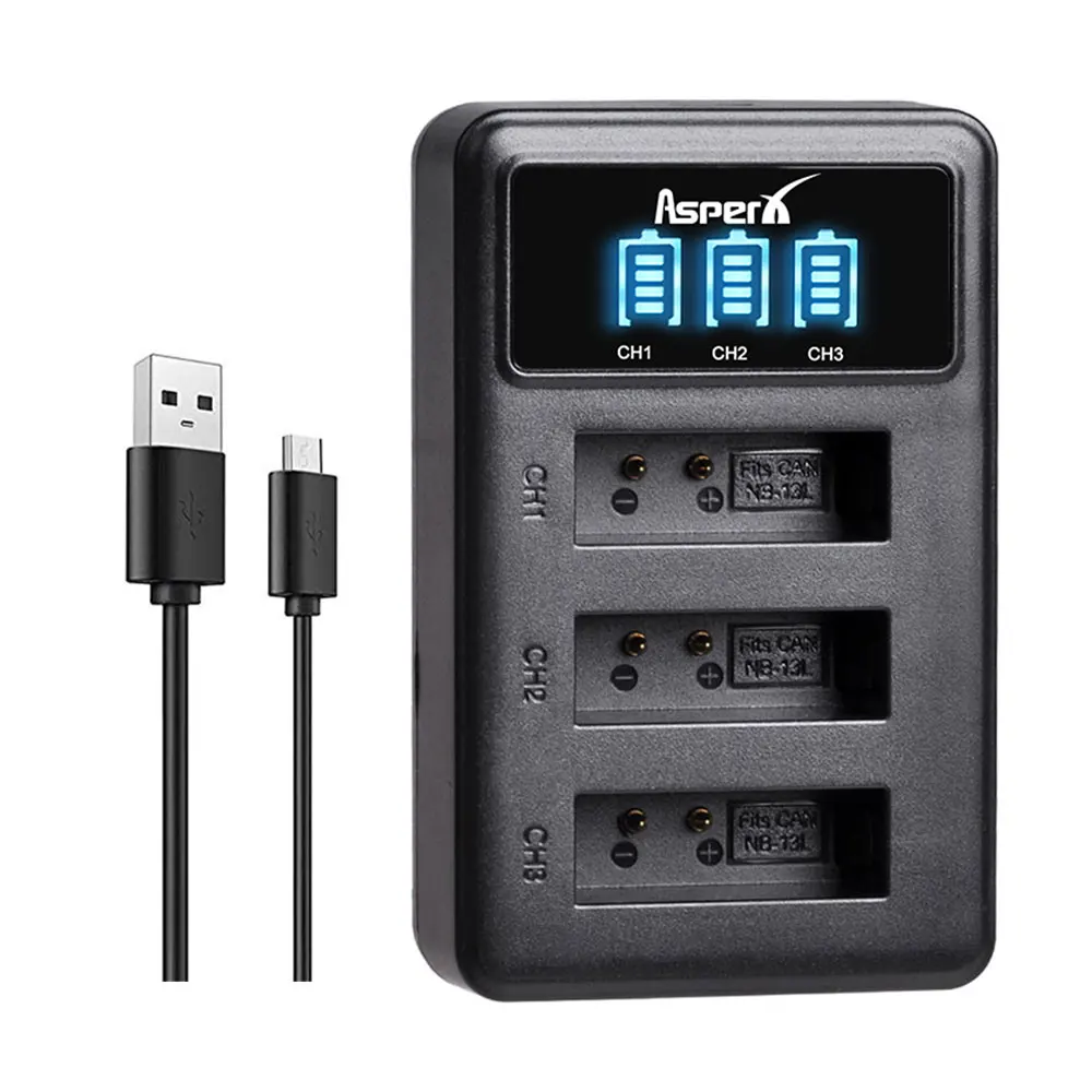 3 шт. аккумуляторные батарейки 1500 мАч 13 л + зарядное устройство USB со светодиодной