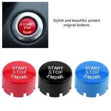 Автомобильный двигатель нажатием одной кнопки пуска Накладка для BMW F30 F20 F21 F32 F33 F12 F13 G/F диска нижней w/старт/стоп красный/синий/черный
