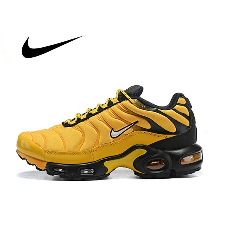 Оригинальные подлинные мужские кроссовки для бега Nike Air Max Plus дышащие спортивные
