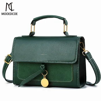 

MOOEDCOE Fashion Shoulder Bags for Women Casual Female Women Shoulder Bag Handbag Soild PU Leather Ladies Hand Bags