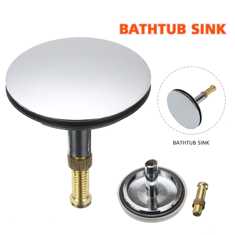 

43mm Brass Electroplating Kitchen Drain Plug Water Stopper Bathroom Bathtub Basin Drainage Kitchen Sink Accessories