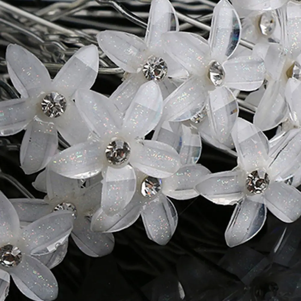 2019 New 10 20Pc Set Women Crystal Rhinestone Flower Hair Pins Clips Wedding Bridal Barrettes Hairpins 1 2019 New 10 20Pc Set Women Crystal Rhinestone Flower Hair Pins Clips Wedding Bridal Barrettes Hairpins 3