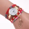 Quartz Watches Beautiful Casual Elegant Weave Watches Girls Wrist Watch For Women Lady Christmas Decorations Decorative Glasses 3