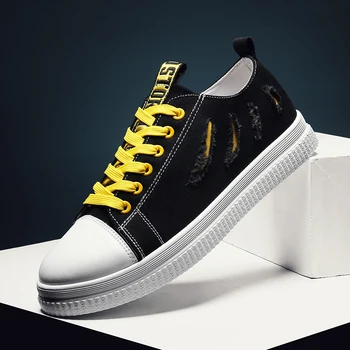 

sneakers men and women Student couple classic skateboard shoes hole canvas shoes breathable lace casual shoes white shoes