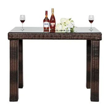 

Modern Exquisitedining Bar Table-Table Brown Embossed Gradient Cane