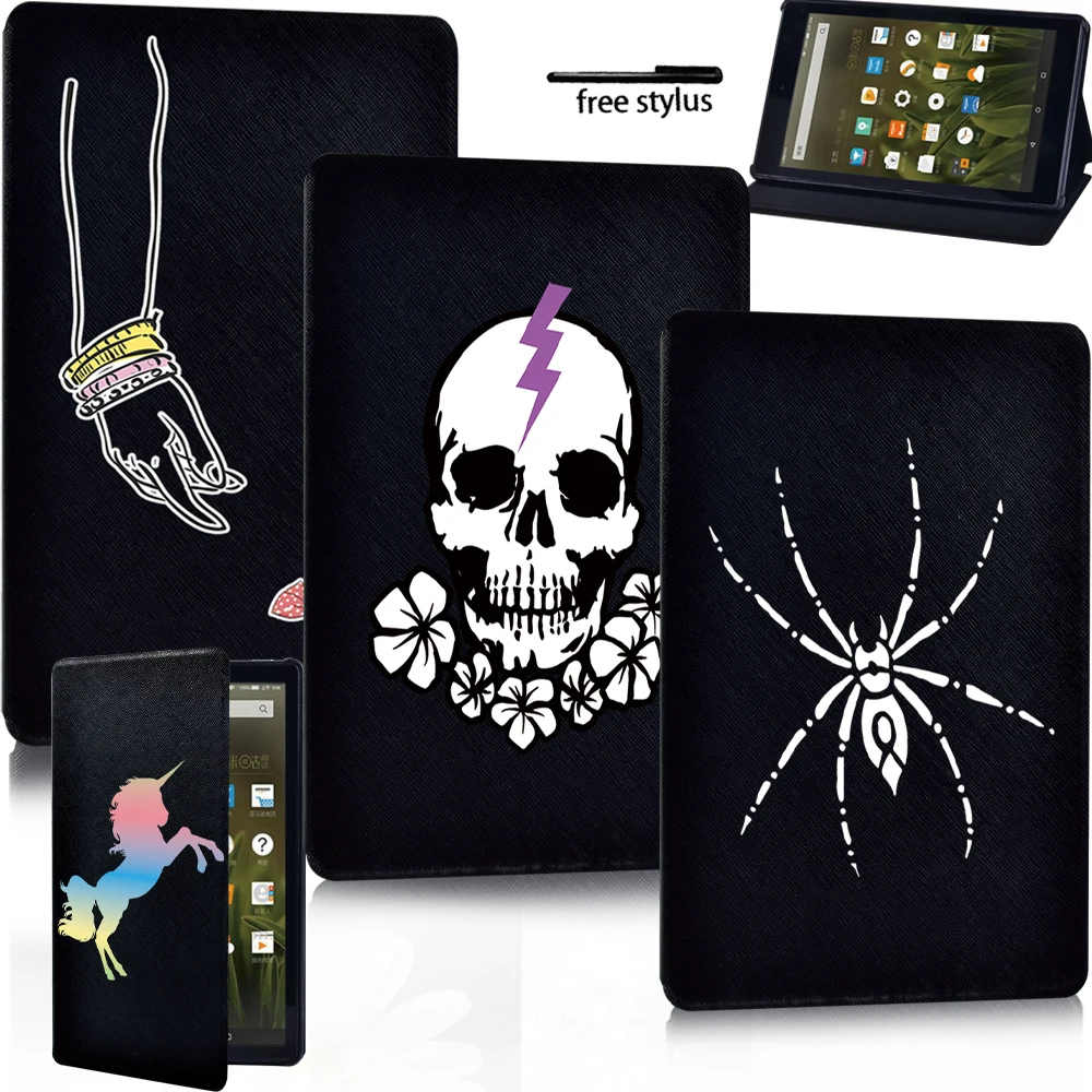 

Shockproof Hard Shell Case Cover for Amazon Fire 7(5/7/9th) HD8 (6/7/8th) HD10(5/7/9th)Tablet Lightweight Protective Case Stylus