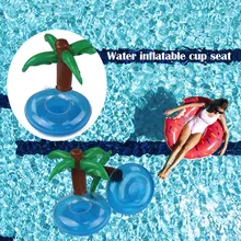 Hawaii Luau Party Flamingos Pineapple Coconut Plastic Drink Cups Inflatable Pool Float Cup Holder Summer Beach Party Supplies