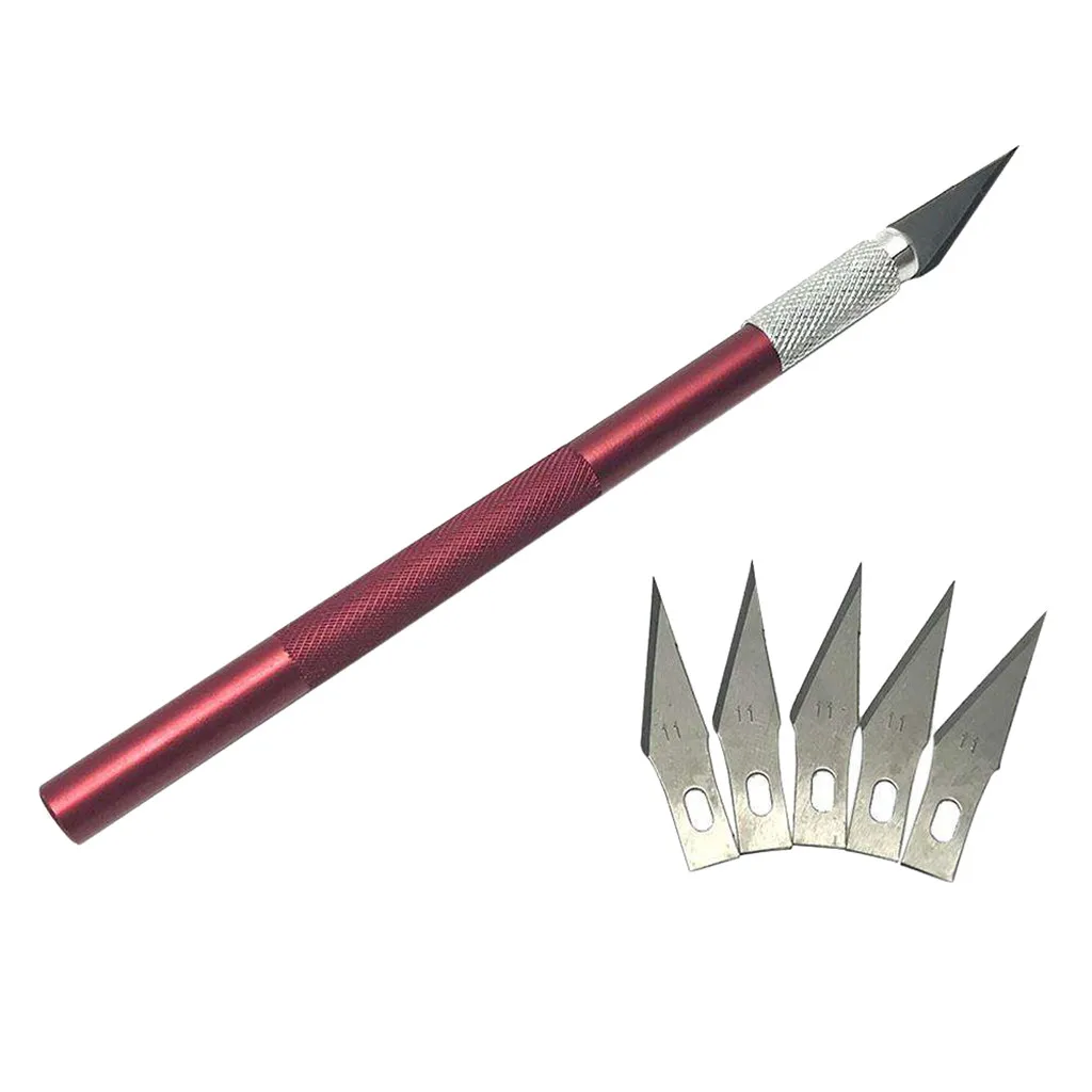 

Non-Slip Metal Scalpel Knife Tools Kit Adjustable Temperature Electric Soldering Iron 60W Welding Solder Tips DIY Repair Tools