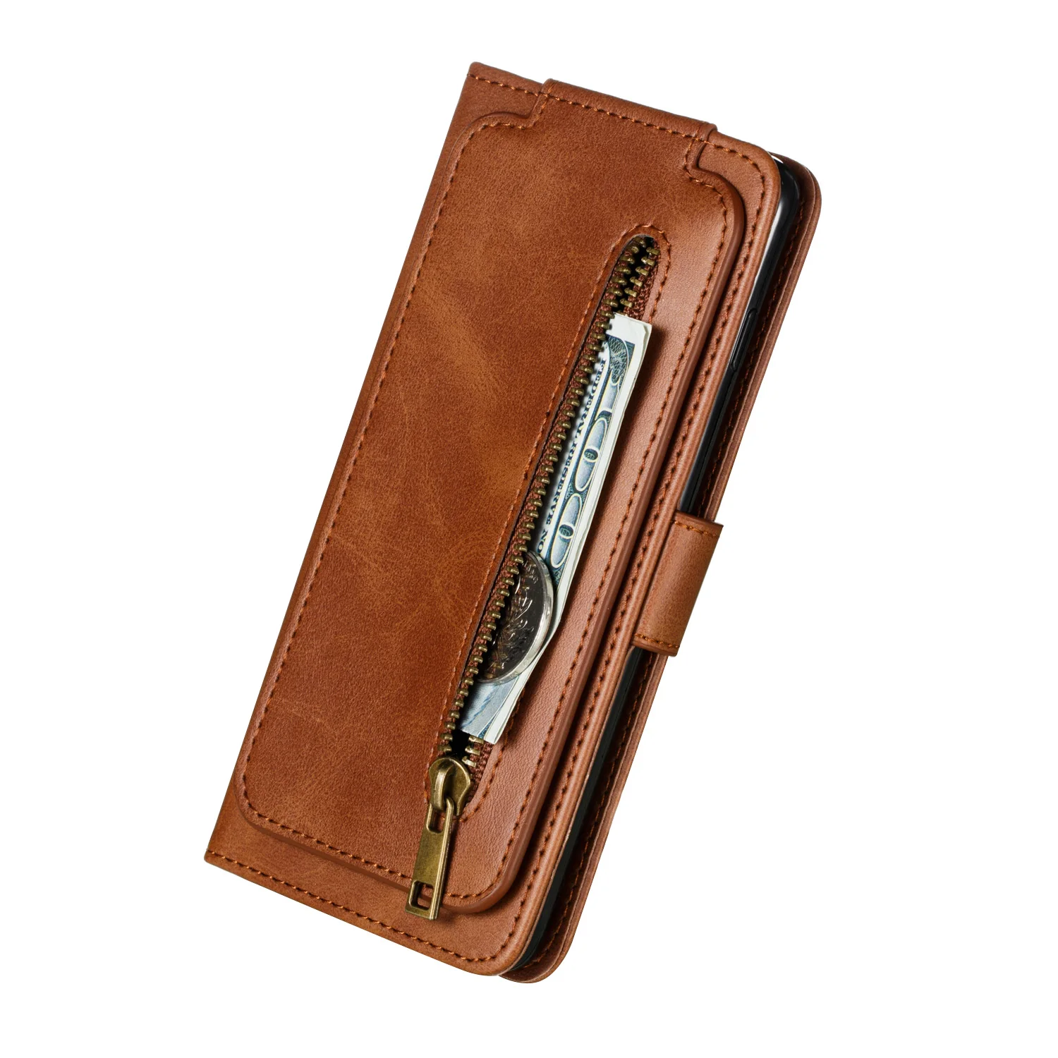 Flip Wallet For Samsung Galaxy S10 S8 S9 Plus S7 Edge S10E Lite Zipper Leather Case Card Slot Stand Cover Mobile Phone Bag