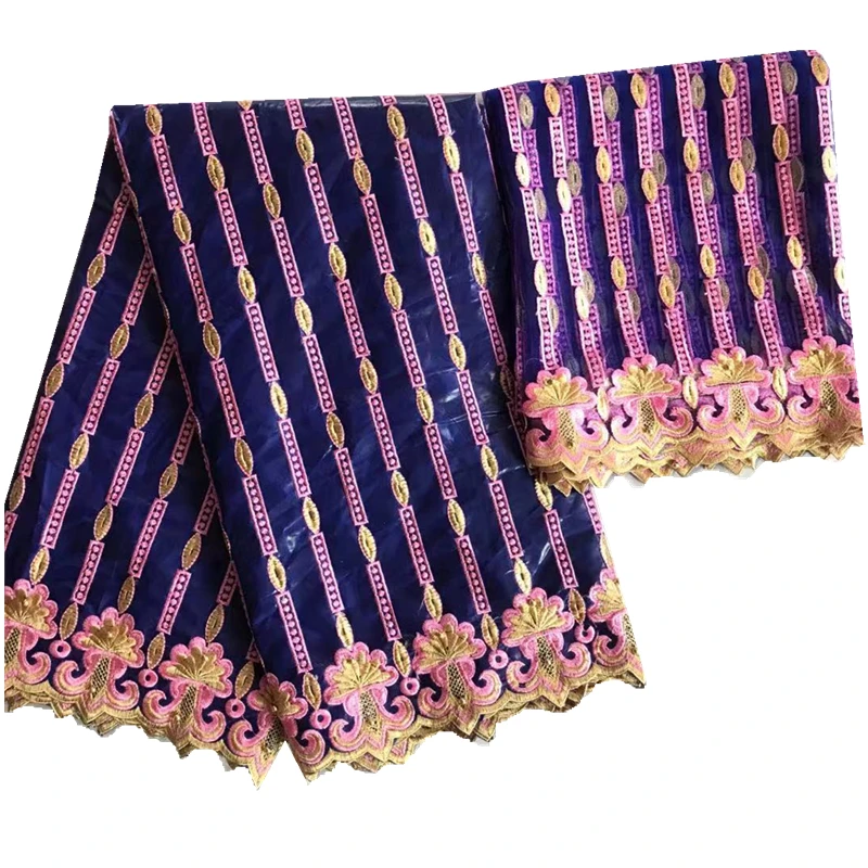 Базен riche getzner Новое поступление Базен brode getzner tissu Африканский Базен riche с фатиновой кружевной блузкой 5+ 2 ярдов