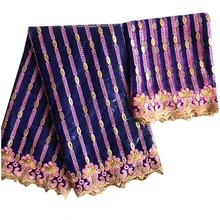 Базен riche getzner Новое поступление Базен brode getzner tissu Африканский Базен riche с фатиновой кружевной блузкой 5+ 2 ярдов