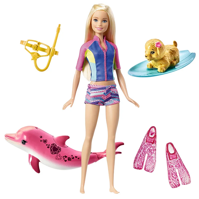 Оригинальная кукла Барби Dolphin Magic Adventure Play House красивые игрушки для девочек