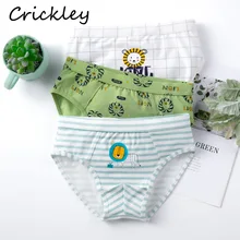 Хлопковое детское нижнее белье с рисунком льва; высококачественные трусы-боксеры для мальчиков; мягкие дышащие трусики для детей 3-8 лет