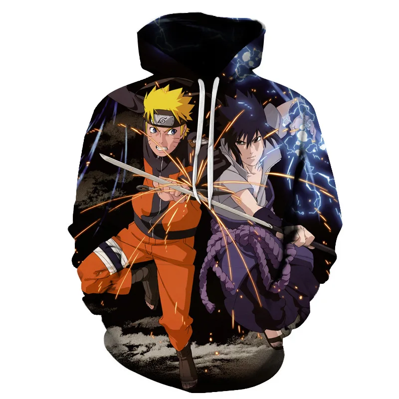 

Man Hoodies Naruto 3D Digital Print Hoodie Couple Hoodie Oversized Hoodie Anime Jacket Sweatshirt Clown Men Clothing