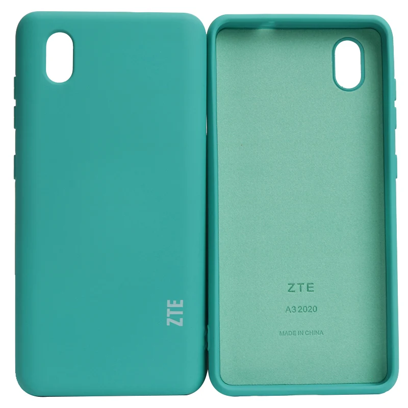 ZTE A3 2020 Case zte Blade a3 2020 Liquid Silicone case Silky Soft-Touch Protective Back Cover Anti-knock cell phone pouch with strap Cases & Covers