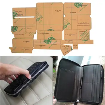 

Long Wallet Pattern Stencil Acrylic Template Leather Crafts Mould DIY Tool Wallet Template