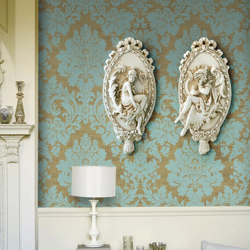 Preise 3D Engel Skulptur Hause Statue Dekoration Zubehör Wandbild Hängen Harz Statuen Decor Weihnachten Dekorative Kunst Ornamente