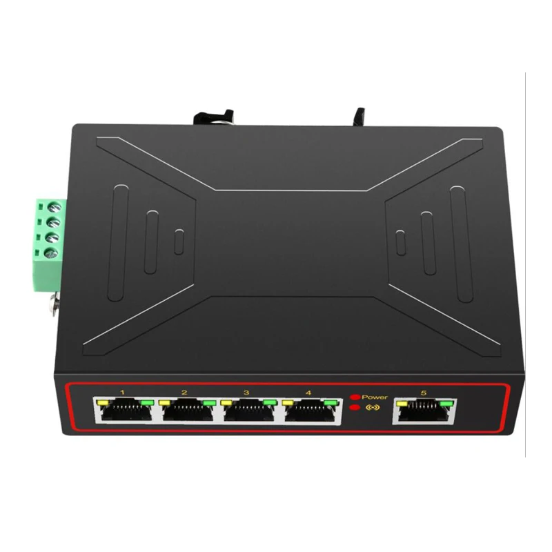 5 портов промышленный Ethernet коммутатор 10/100 Мбит/с гигабитный сетевой коммутатор din-рейка Тип Сетевой Lan концентратор адаптер усиление сигнала