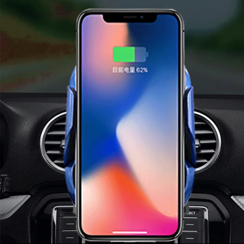 Автомобильное беспроводное зарядное устройство для iPhone samsung с инфракрасным датчиком автоматически садится на интеллектуальное автомобильное беспроводное зарядное устройство 11