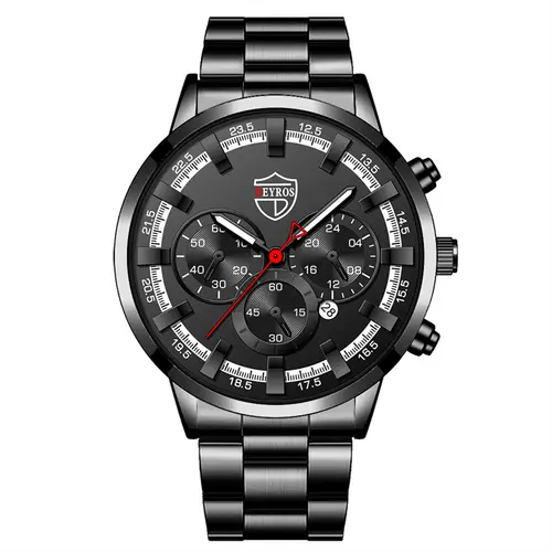 Fashion Mens Watches Luxury Men Sports Gold Stainless Steel Quartz Wrist Watch Man Business Casual Leather Watch часы мужские - Image 7