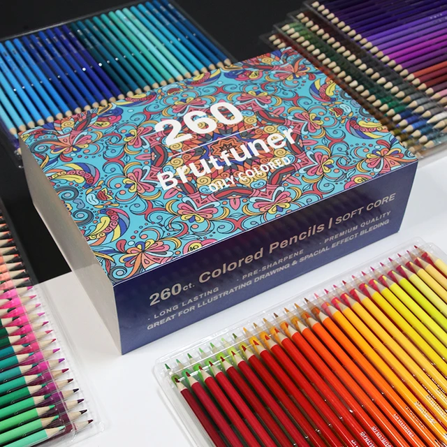 Brutfuner 80 Colors Oil HB Colored Pencils Sketch Bright Colors