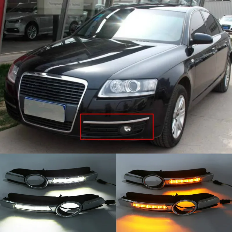 Для Audi A6L A6 C6 2005-2008 для Quattro RS Cabriolet Allroad передний светодиодный дневный ходовой