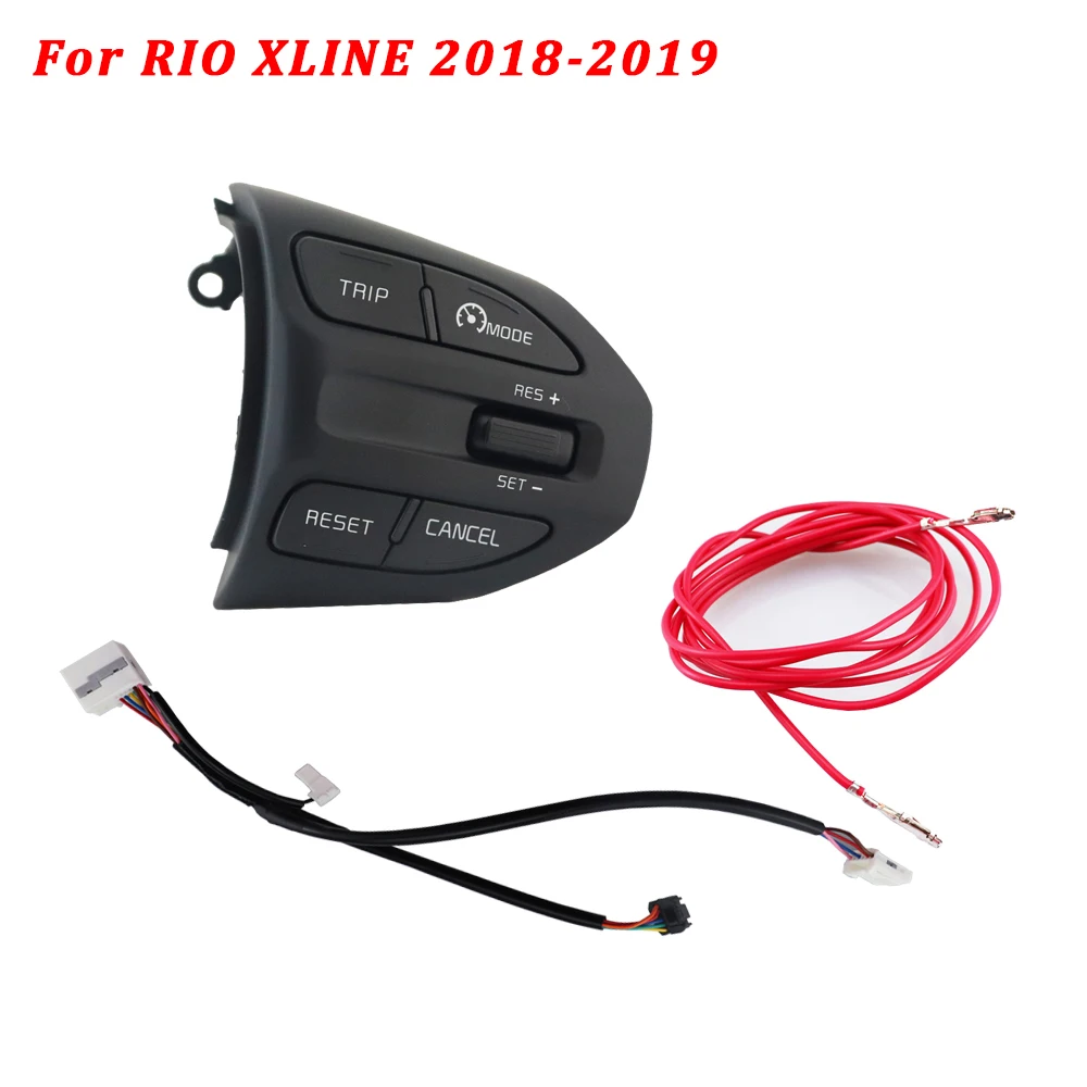 Кнопки рулевого колеса для KIA K2 RIO RIO X LINE Bluetooth телефон круиз контроль громкости переключатель автомобильные аксессуары - Цвет: Model B Cable