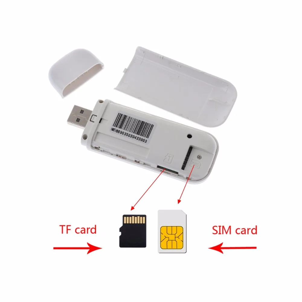 4G LTE USB Dongle Mobile Broadband Modem SIM Card 802.11 b/g/n for Wifi Sharging Support TF Card High Speed Data Rate