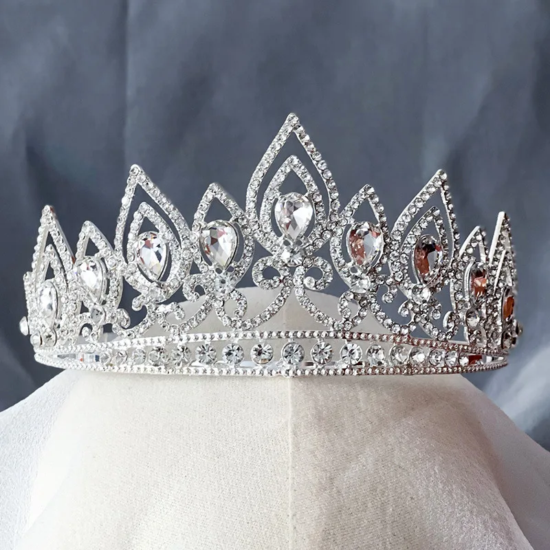 

Bride Birthday Wedding Dress Crown Korean Style Accessories European Style Luxury Baroque Crown Headdress Super Fairy