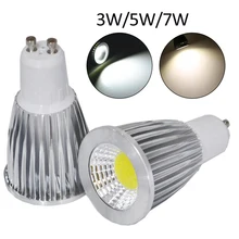 Gu10 Светодиодный точечный светильник s 3 Вт 5 Вт 7 Вт SMD2835 лампа чашка светодиодный светильник AC 110 В 220 в 240 В Светодиодный светильник Холодный светильник/Теплый светильник