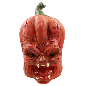 

Halloween Mask, Creepy Scary Pumpkin Latex Head Mask Cosplay Props for Teens and Adults