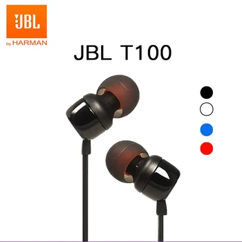 

JBL T110 3.5mm Wired Earphones TUNE 110 Stereo Music Deep Bass Earbuds Sports Headset In-line Control Handsfree with Microphone