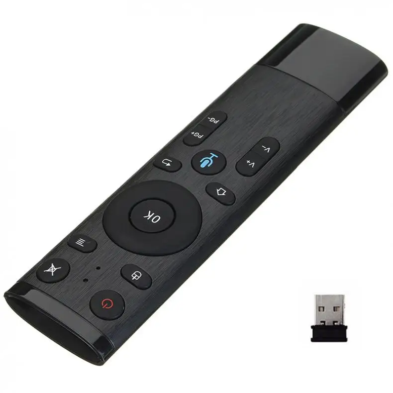 Air mouse Voice беспроводной 2,4G голосовой пульт дистанционного управления для Smart tv Android Box IP tv с USB Приемником