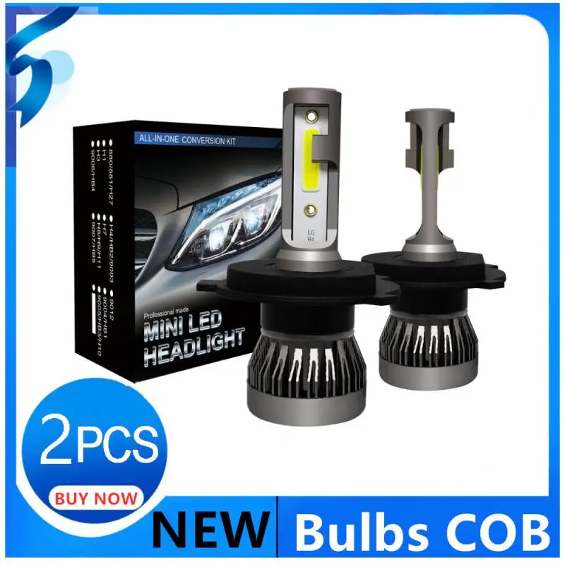 

2x LED Headlight Bulbs Fog Lights COB Hi/Lo Beam Bulb H4 LED Lamp 120W 26000LM High Power 6000K Running Lights Car Accessories