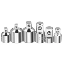 Adaptateur de douille de clé à cliquet en acier inoxydable, pour conversion de 1/2 " vers 3/8 ", 3/8 " vers 1/4 ", 1/4 " vers 1/2 ", et 1/2 " vers 3/8 " 4