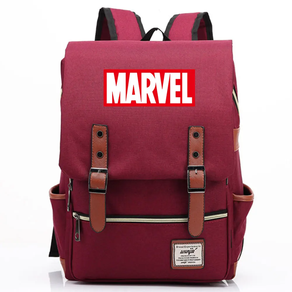 MARVEL Оксфорд рюкзаки тканевые буквы Marvel унисекс для мальчиков и девочек детский сад Школьная Сумка подростковая Детские рюкзаки